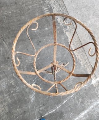 Portavaso in ferro battuto