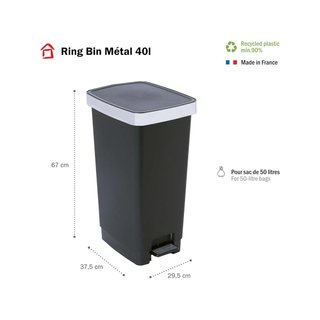 - Sundis Ring Bin cubo basura pedal ecológico