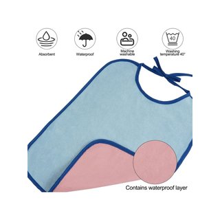 Baberos impermeables algodón absorbente unisex