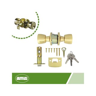 Amig pomo puerta madera latón Mod. 600