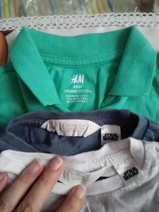 Set 3 tshirt estive bambino 2-4M