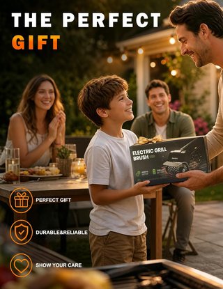 TECHVIZRS Cepillo Eléctrico Barbacoa 1100RPM USB‑C