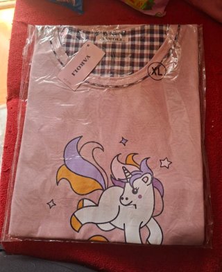 Pijama Verano Mujer Unicornio XL