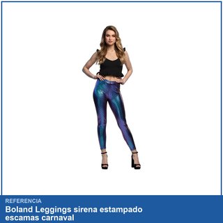 Leggings sirena estampado escamas carnaval