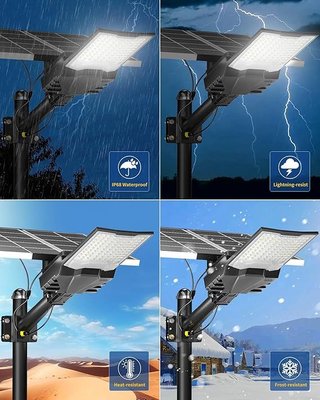 Gefolly Farola Solar Exterior 6500K Sensor IP68