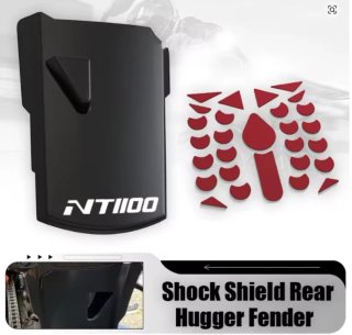 Extensor Guardabarros Honda NT 1100 Negro y protec
