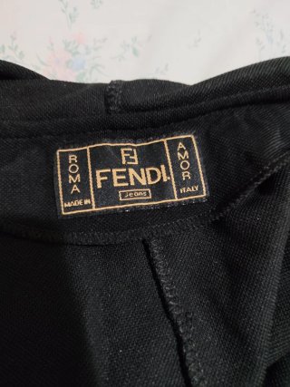 Abito lungo Fendi nero taglia 44
