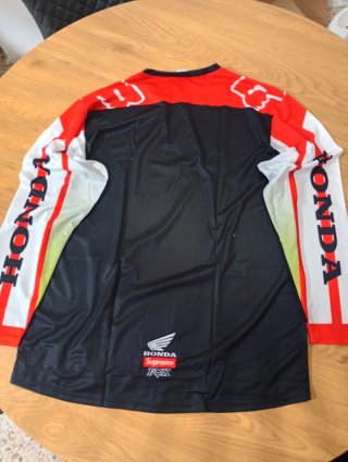 Camiseta Honda Supreme Fox Racing Roja Blanca