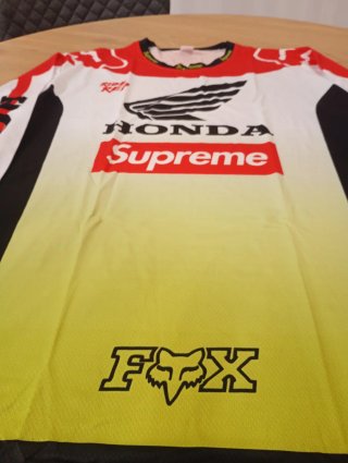 Camiseta Honda Supreme Fox Racing Roja Blanca