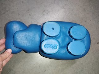Hipopótamo vintage azul