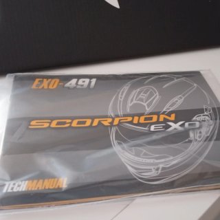 Casco Scorpion Negro mate exo 491