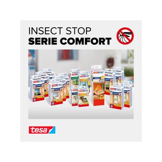 Tesa mosquitera autoadhesiva ventana gris