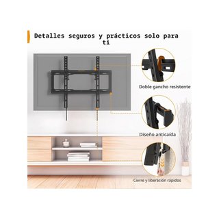Perlegear soporte TV pared inclinable 26-65"