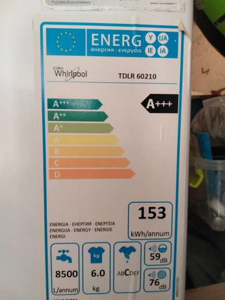Nevera Whirlpool TDLR 60210