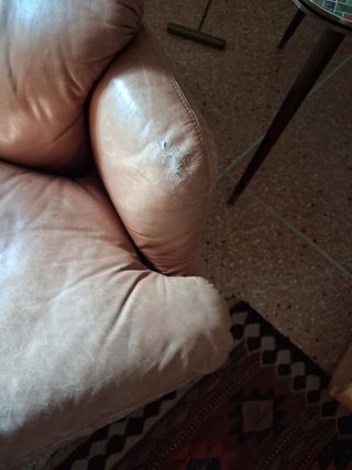 Poltrona Saporiti pelle anni '70.