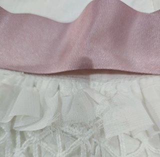 Vestido blanco niña calado