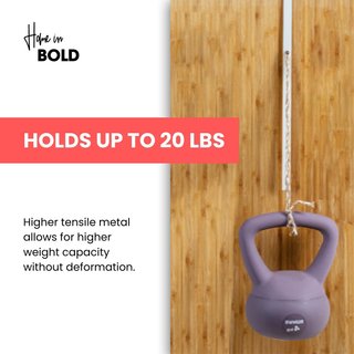 Home in Bold Colgador de espejo para puerta ajustable de 14.5 pulgadas