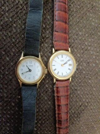Lote 2 Relojes Mujer Citizen Yema Oro
