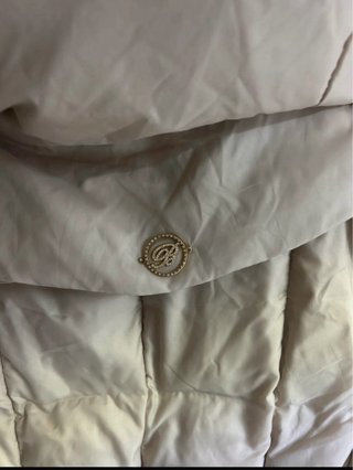 Cappotto Blumarine trapuntato beige