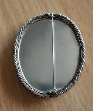 Spilla vintage madreperla artigianato russo