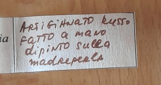 Spilla vintage madreperla artigianato russo