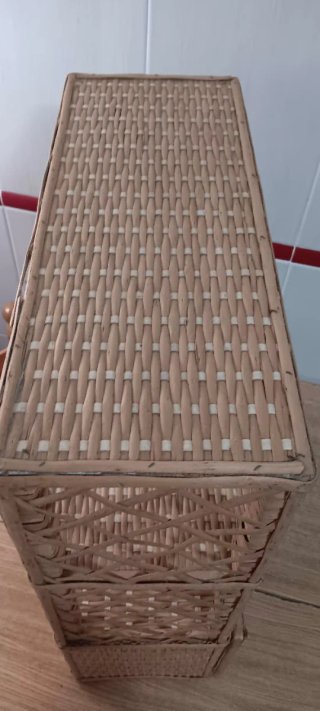 Estantería Auxiliar Mimbre con Cajones