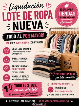 Lote Ropa Nueva Por Mayor