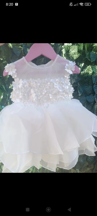 Vestido Fiesta/Bautizo/Ceremonia Blanco
