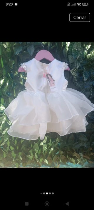 Vestido Fiesta/Bautizo/Ceremonia Blanco
