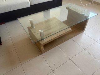 sofa cheslong beige y marrón