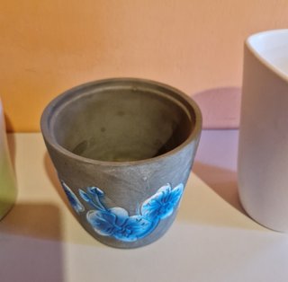 Lotto 6 Vasi Coprivasi(Ottone, Ceramica Plastica)