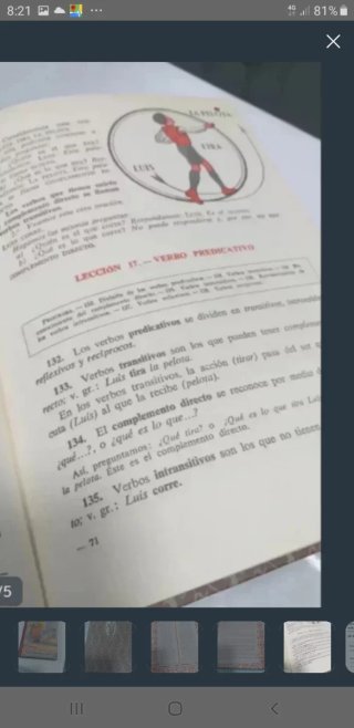 ANTIGUO libro de gramática segundo grado