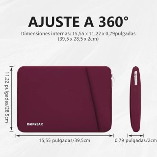 RAINYEAR Custodia per Laptop da 15,6 Pollici