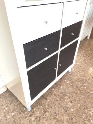 Estantería Kallax con puertas y cajones