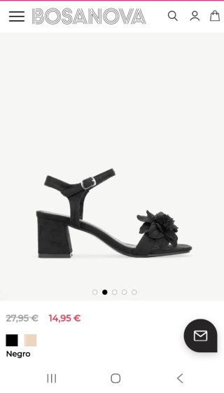Sandalias tacón medio Bosanova Talla 39 NUEVAS