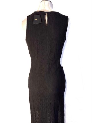 Vestido Negro Maje Talla 2 (38) Nuevo