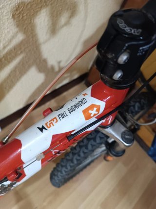 Bicicleta infantil roja