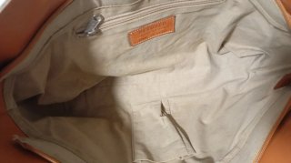 Bolso Petusco Piel Beige y Marrón