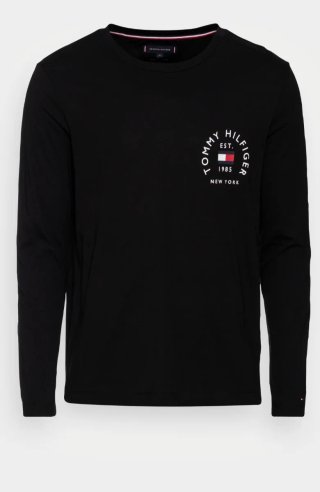 Camiseta Tommy Hilfiger manga larga negra
