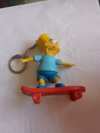 Portachiavi Bart Simpson Skateboard