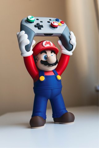 Figura Mario con mando Switch