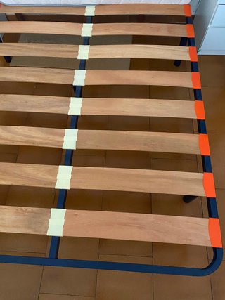 Cama 150x190 con somier de 5 patas
