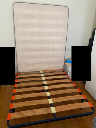 Cama 150x190 con somier de 5 patas