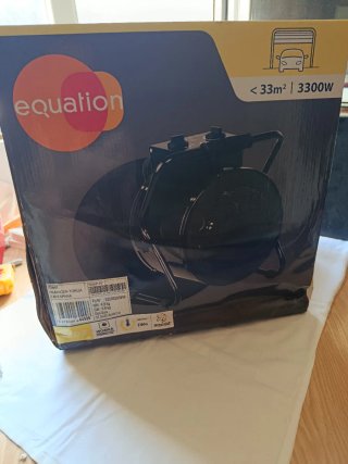 Termostato Equation Negro 3300W