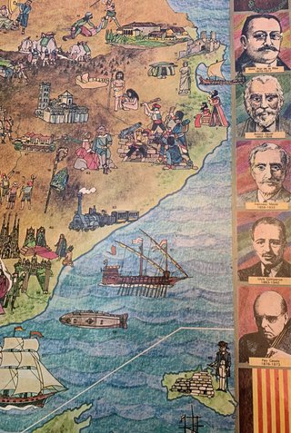 Mapa Histórico de Cataluña y Baleares