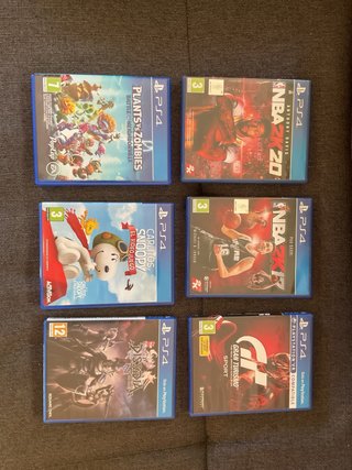Lote 6 Giochi PS4: NBA 2K20, 2K17, Gran Turismo...