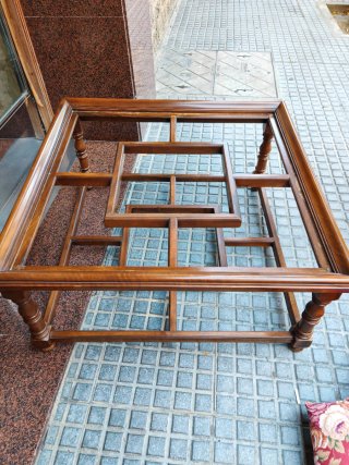 Mesa antigua Almazán de madera