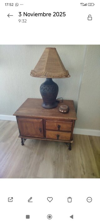 Mueble TV estilo mexicano madera