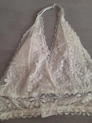 Sujetador encaje halter talla 1XL