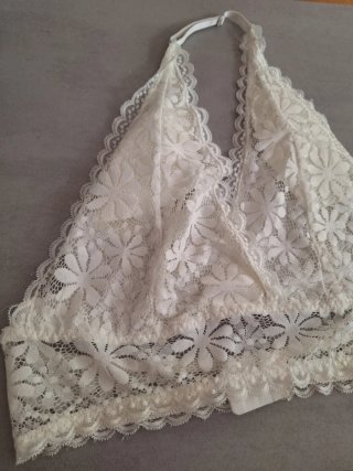 Sujetador encaje halter talla 1XL